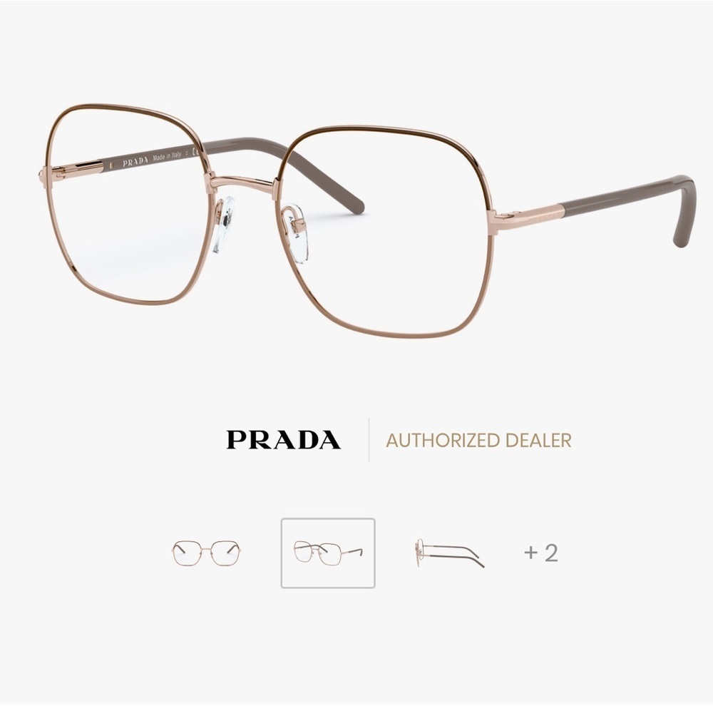 NEW Prada PR 56WV 02H1O1 54 Brown/Beige Eyeglasses PRESCRIPTION - Picture 4 of 16